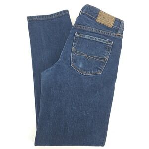 Polo Ralph Lauren Hampton Straight Jeans Womens 14 Low Rise Stretch Denim Preppy